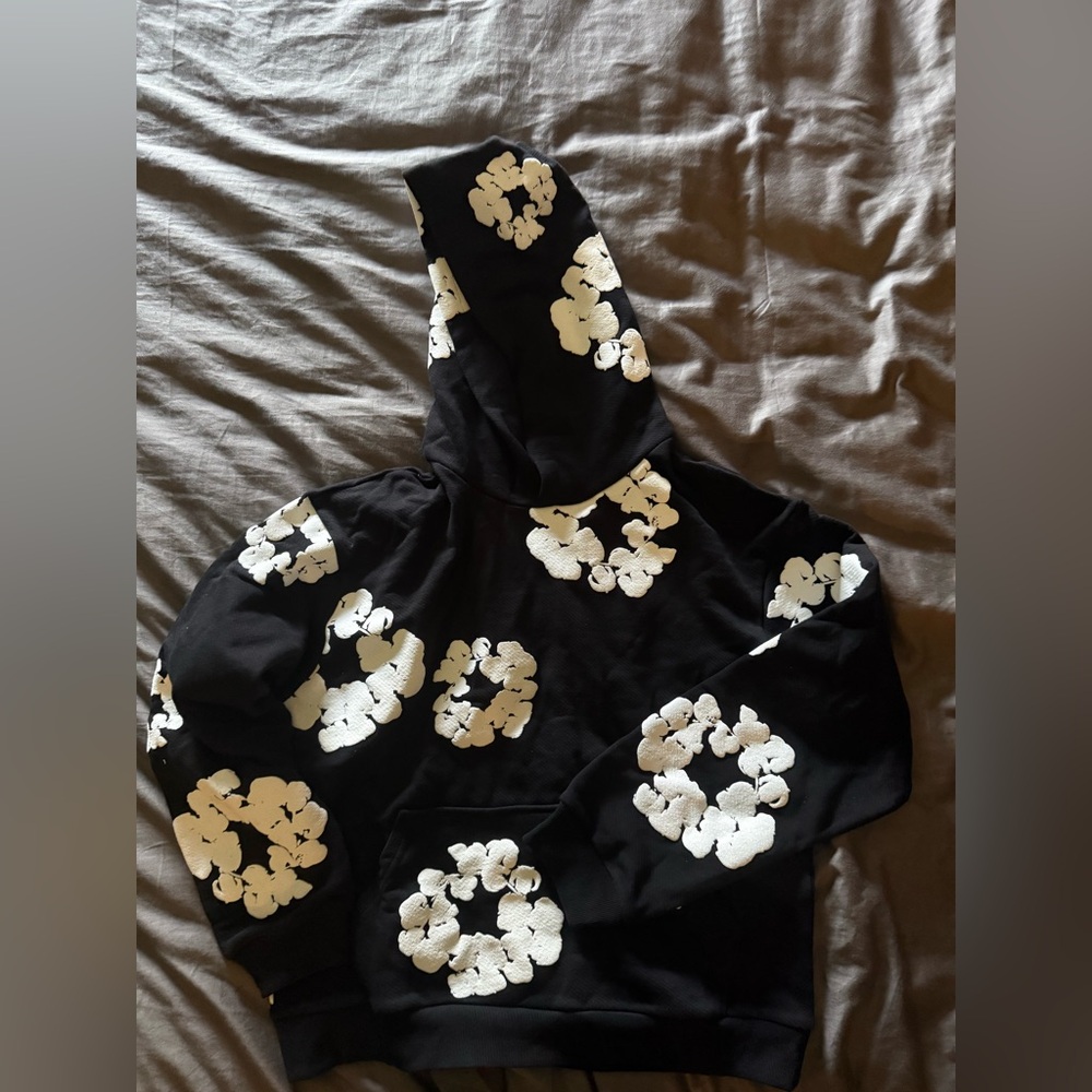 Denim Tears with White Floral Pattern